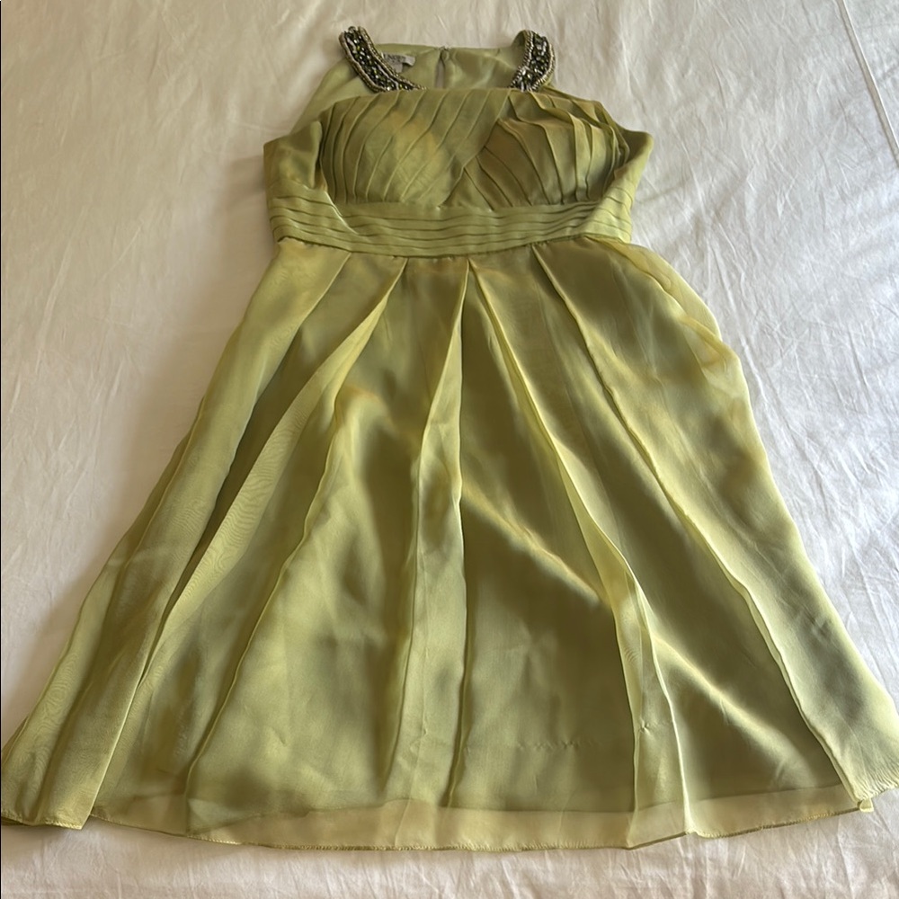 Kay Unger Green Halter Sundress for Cocktail Events